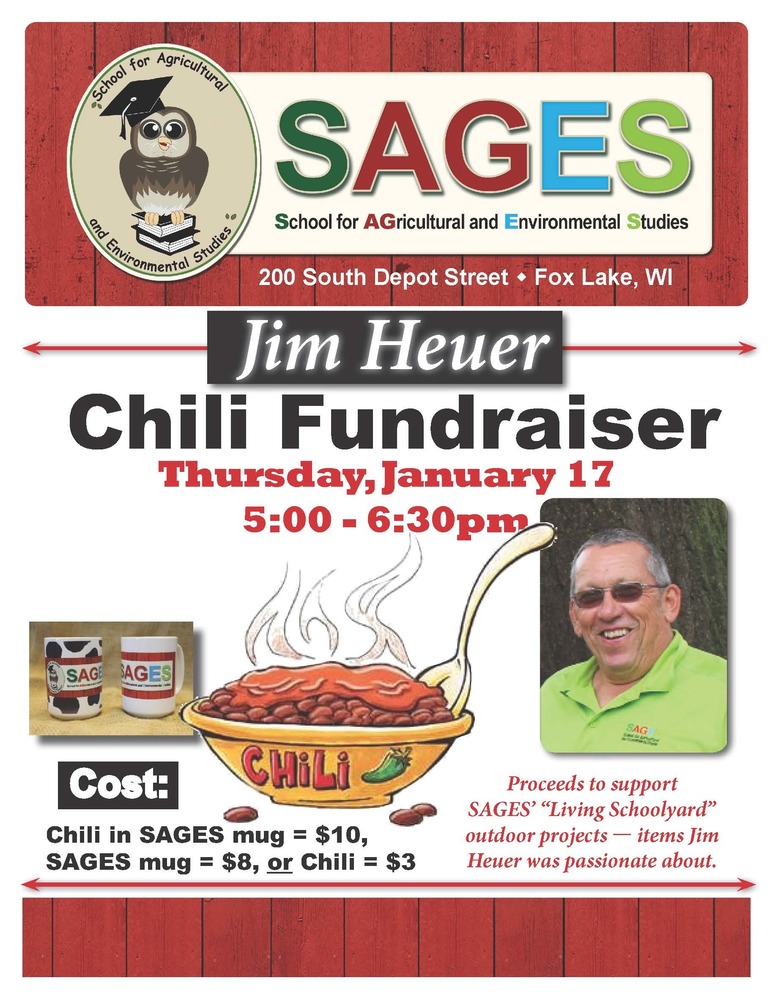 SAGES to Host "Jim Heuer Chili Fundraiser"